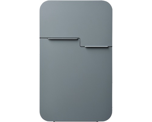 MEFA mailbox, powder-coated steel, WxHxD 322/539/132 mm, Retro 620, Basalt Grey RAL 7012, semi-matte, front retrieval