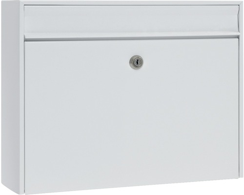 MEFA mailbox, powder-coated steel, WxHxD 380/311/135 Bosca 34 (101) white