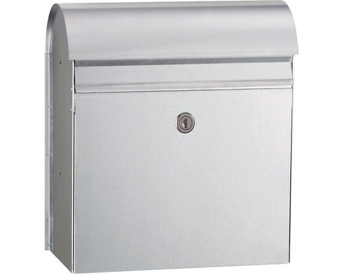 MEFA Galvanized Steel Mailbox WxHxD 365/425/180 mm Jade 870 Galvanized Front Access with Flap