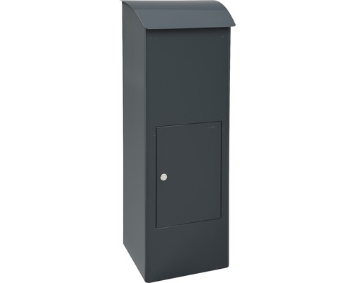 MEFA parcel mailbox steel powder-coated WxHxD 409/1021/326 mm Beech 458 anthracite gray RAL 7016 removal at the rear