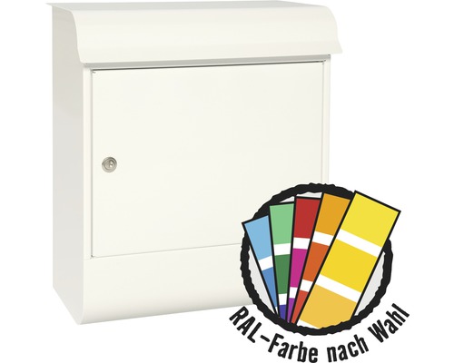 MEFA parcel box, powder-coated steel, WxHxD 430/515/255 mm, Magnum 495M, available in RAL special color upon request