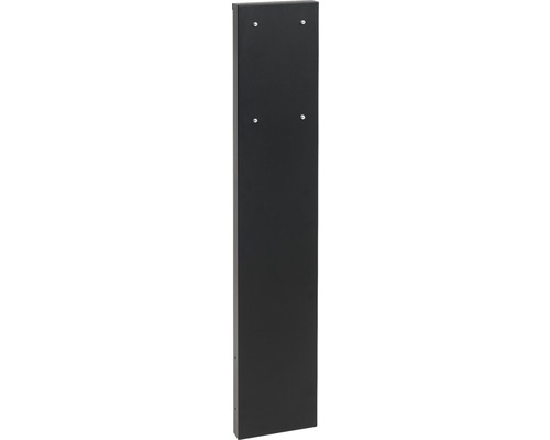 MEFA column 72 steel powder-coated WxHxD 205/1100/47 mm deep black RAL 9005 structure