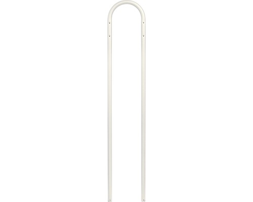 MEFA stand 22 steel powder-coated WxHxD 390/1210/50 mm pure white RAL 9010 semi-matt