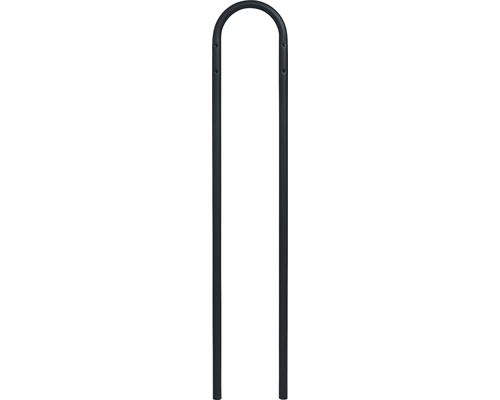 MEFA stand 22, powder-coated steel, WxHxD 390/1210/50 mm, jet black RAL 9005, textured finish