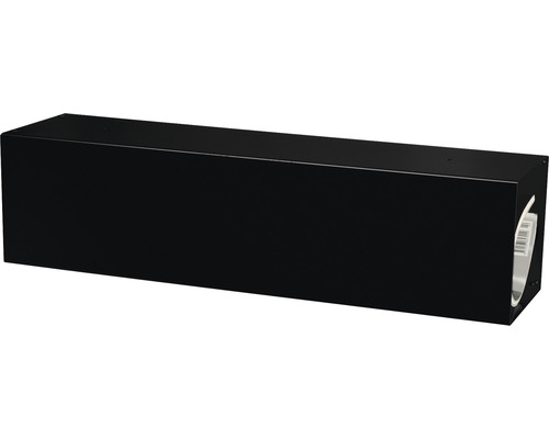 MEFA Newspaper Holder, Powder-Coated Steel, WxHxD 430/110/110 mm, Letter 11, Jet Black RAL 9005, Semi-Matte