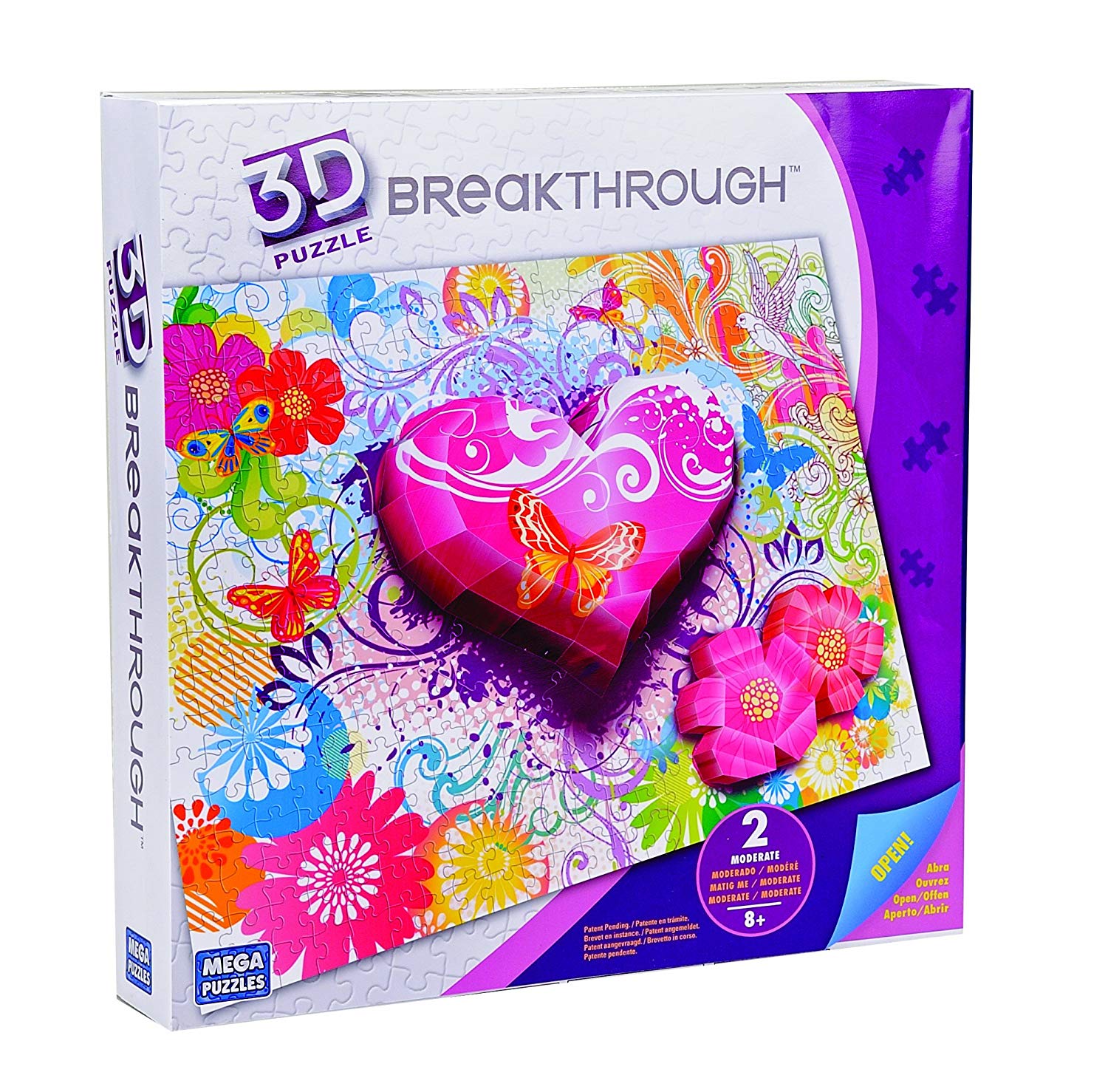 Mega Bloks 3D Breakthrough Flowers And Butterflies Puzzle