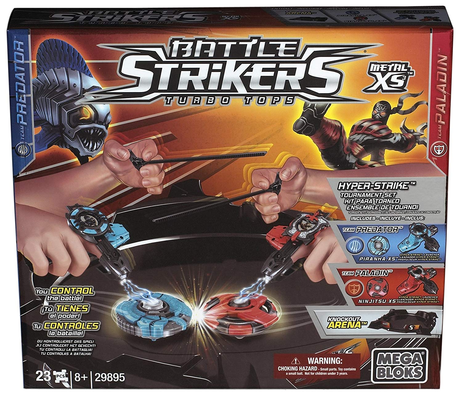 Mega Bloks Battle Strikers Metal Xs Tournament With Knockout Arena