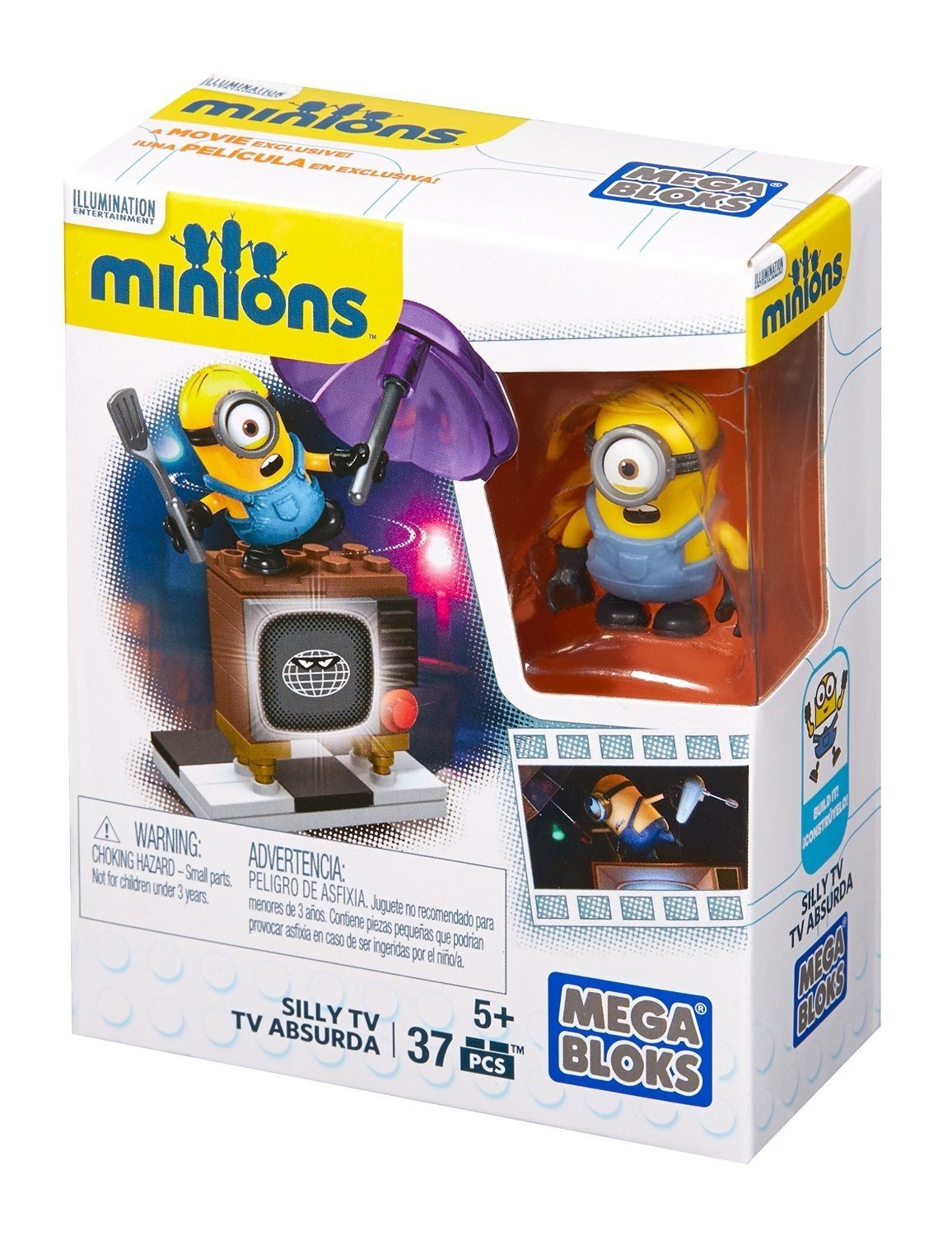 Mega Bloks Minions Silly Tv 37Pcs