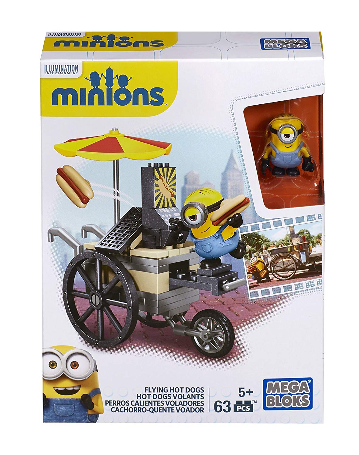 Mega Bloks Minions Small Playset - Flying Hot Dog Cart