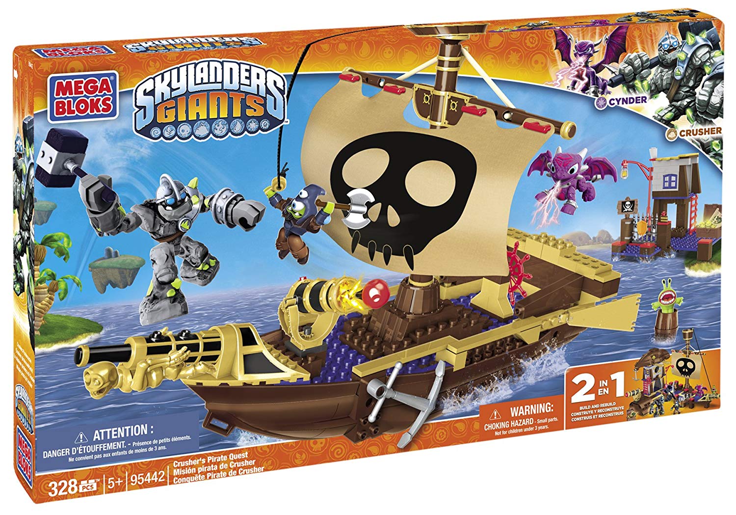 Mega Bloks Skylanders Crushers Pirate Quest
