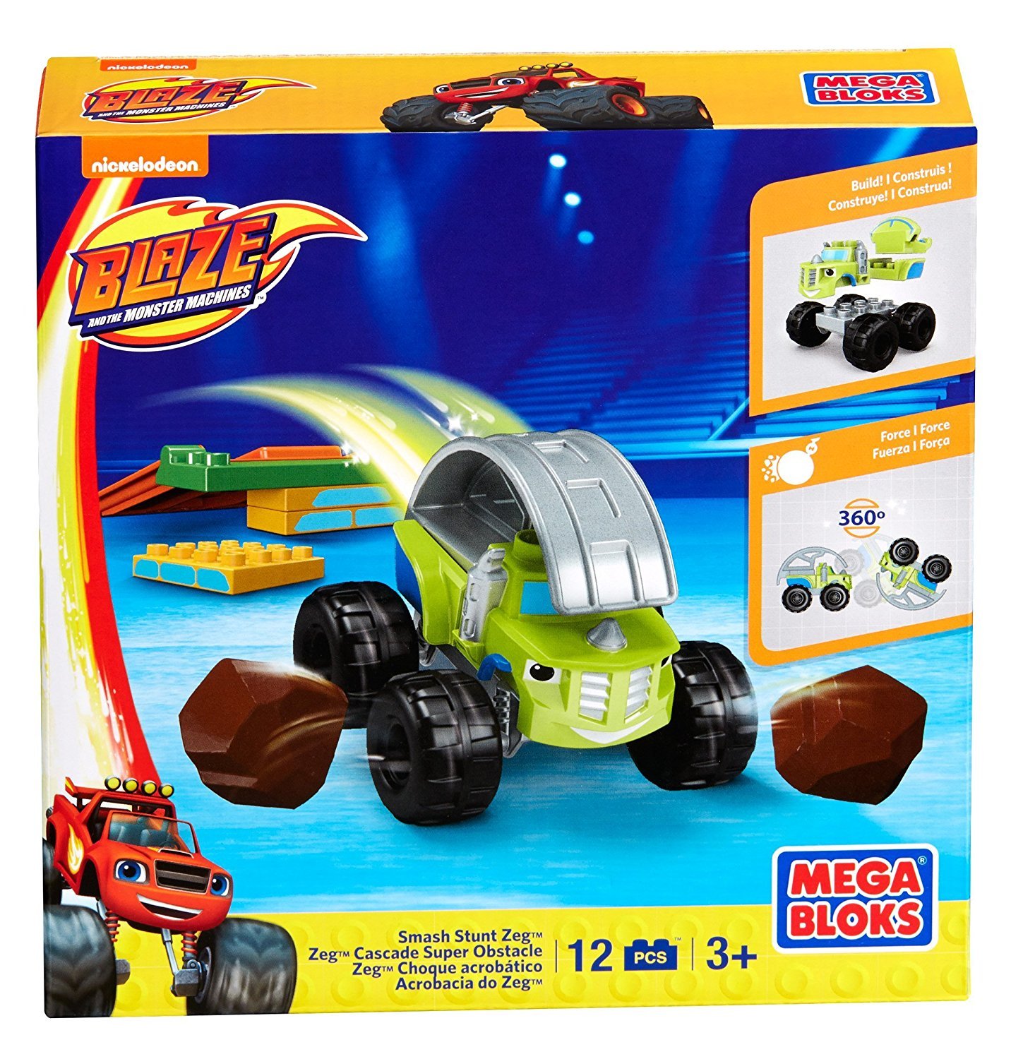Mega Bloks Smash Stunt Zeg Building Set