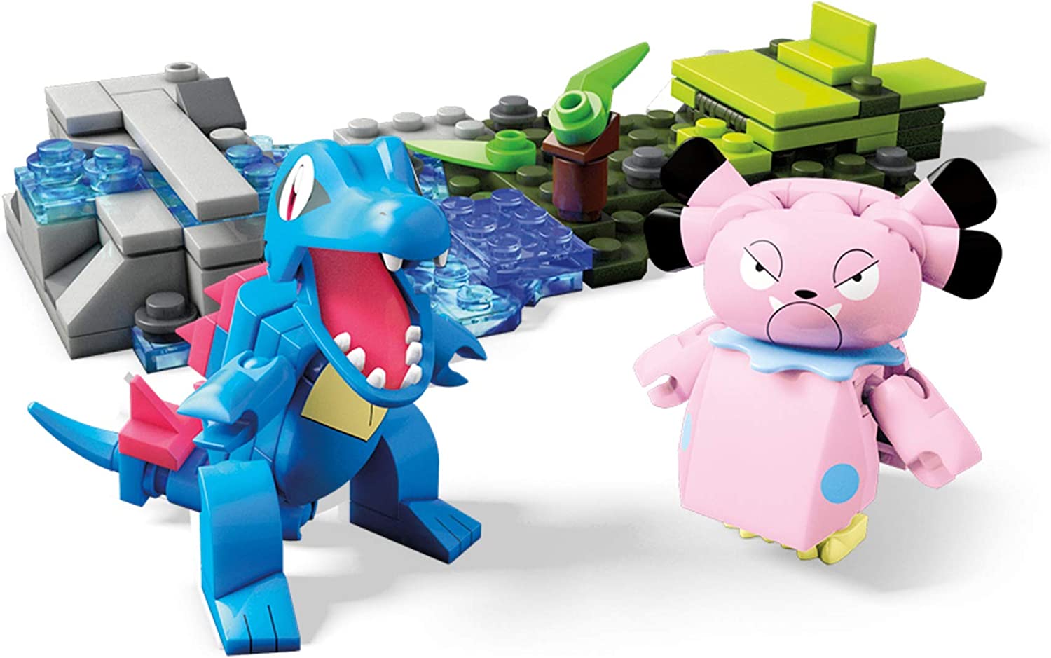 Mattel Mega Construx FVK70 Pokemon Karnimani vs. Snubbull Building Kit with 119 Building Blocks, Toy from 6 Years