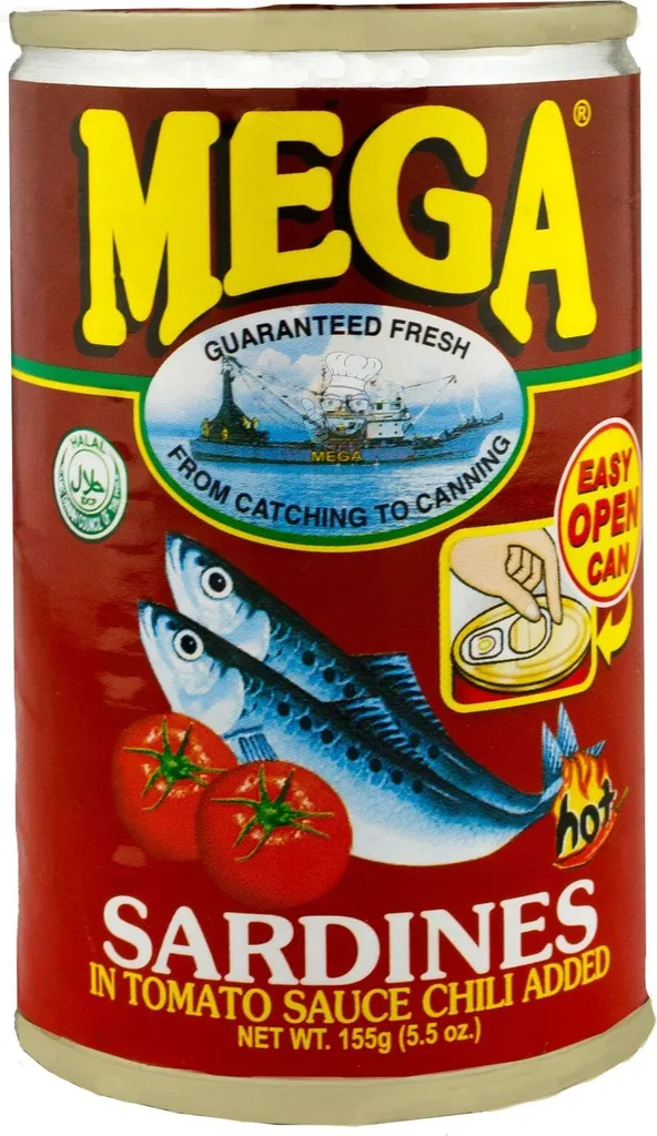 MEGA sardines in tomato sauce with chili 155g.