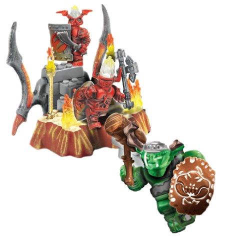 Mega Bloks Megab Trains 9856 Fire & Ice Dragons Fire Sentry (29 Pieces)