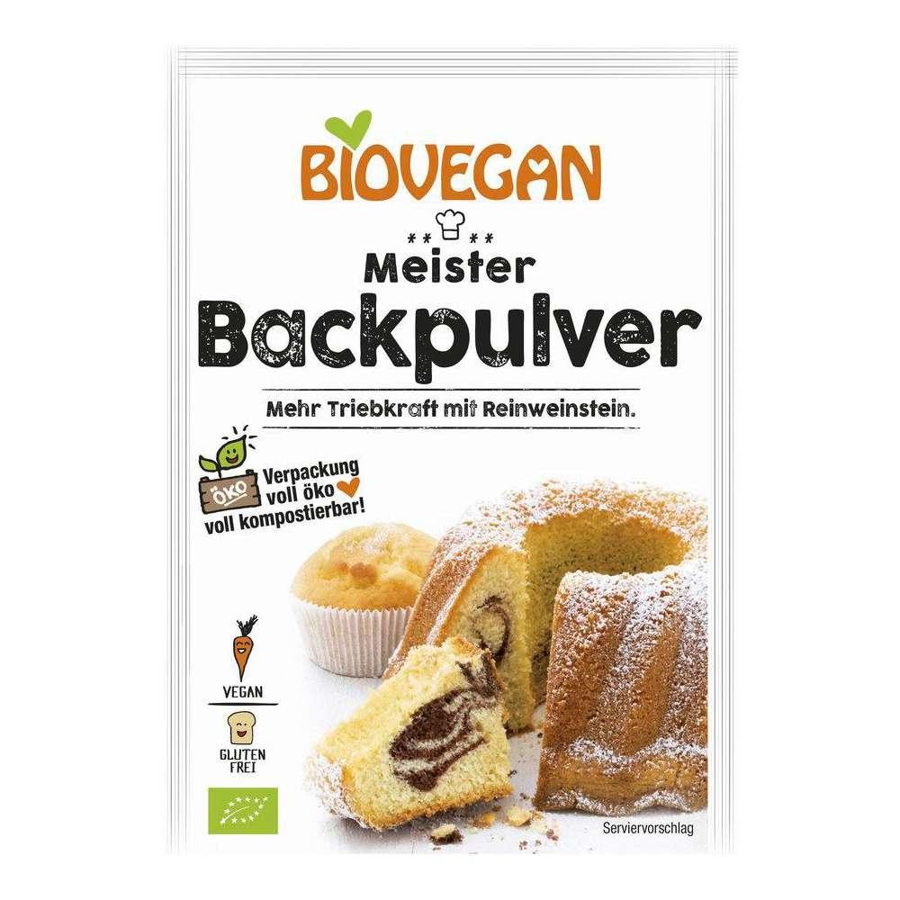 BIOVEGAN Meister Baking Powder with Tapioca Starch, 3-pack