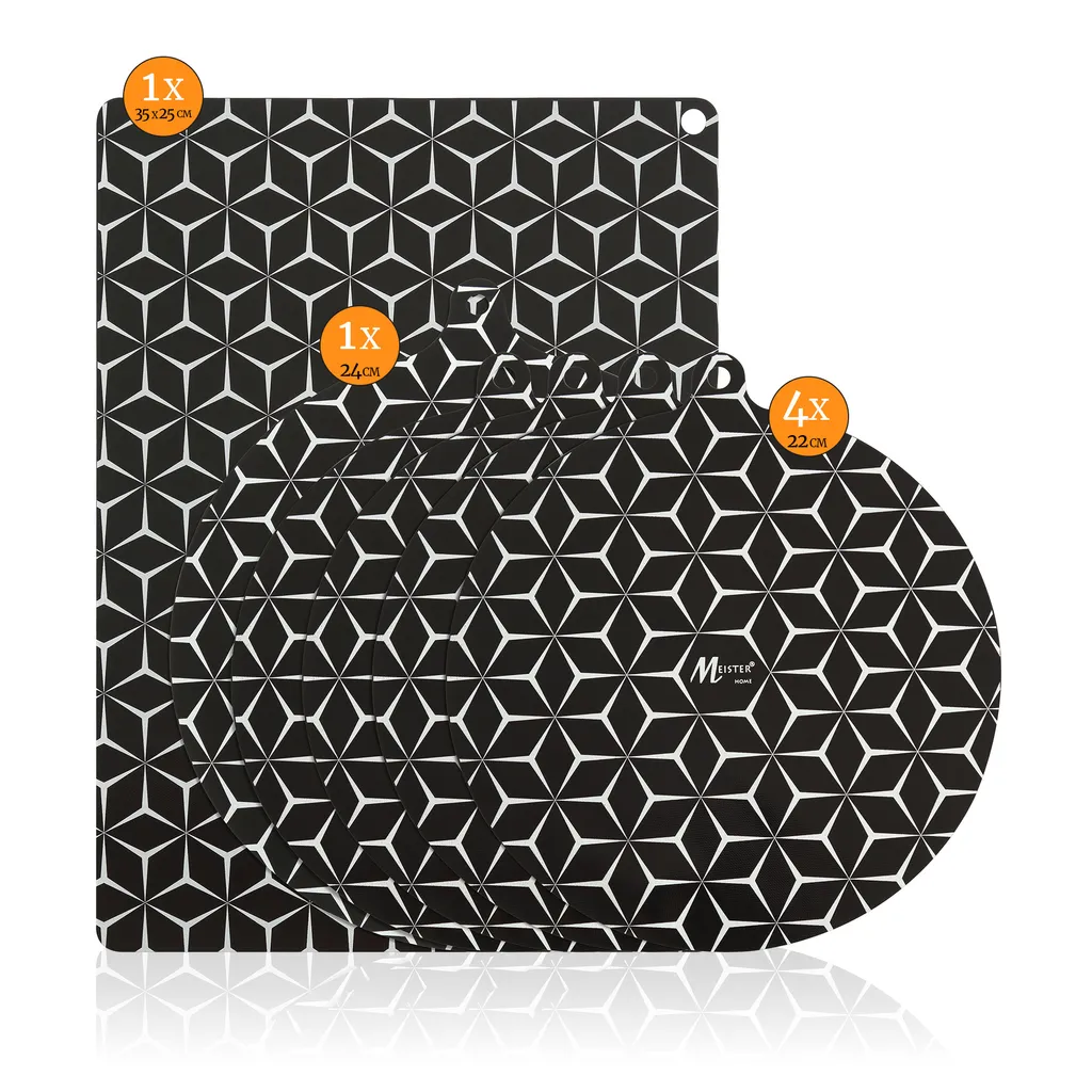 Meisterhome® Induction Protection Mat – Hob Cover – Induction Hob Cover – Heat Protection Mat – Induction Mat for All Sizes – Silicone Mat – Induction Protection Mat, Model: Set 2