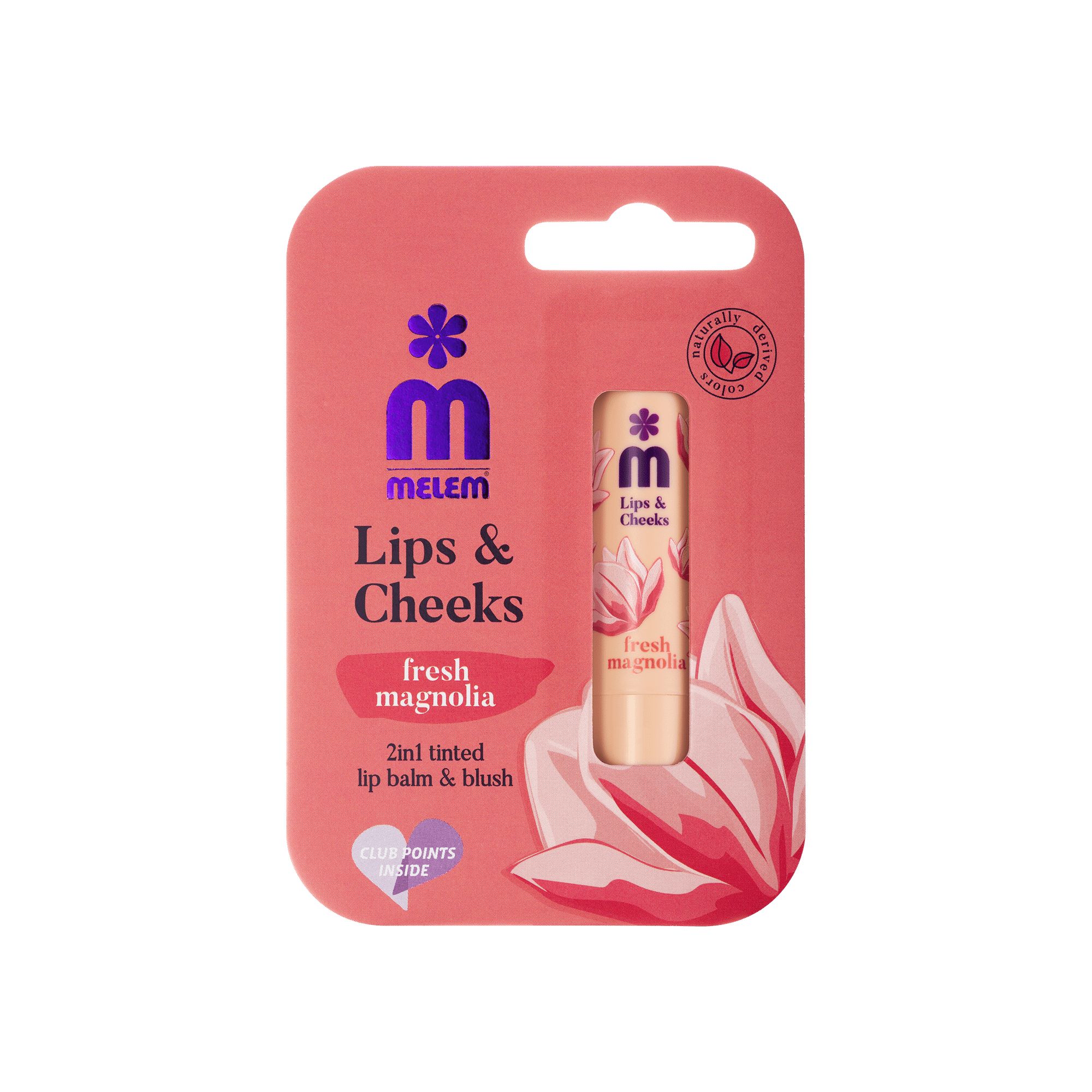 Melem Tinted Balm for Lips & Cheeks with a delicate magnolia finish