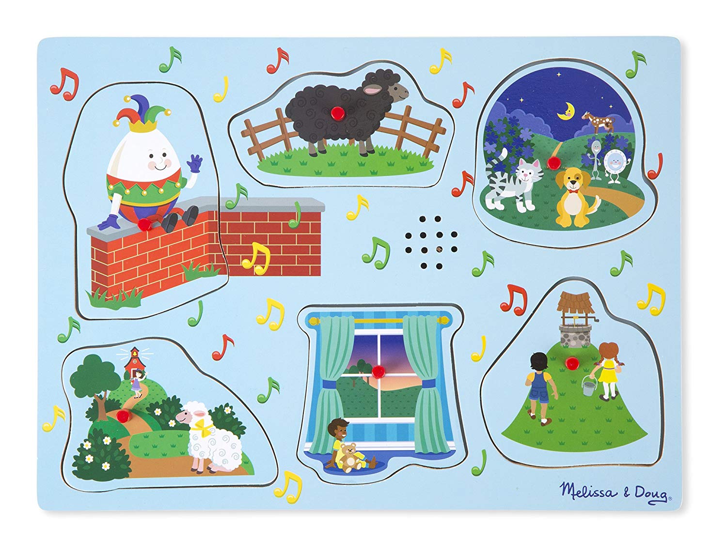 Melissa & Doug Melissa And Doug Nursery Rhymes 2 Track Puzzle (6 Pieces)
