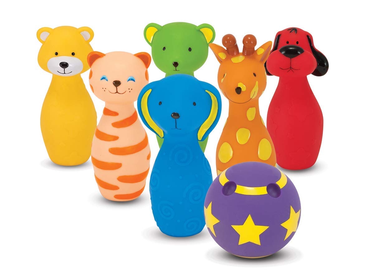Melissa & Doug 19160 Ks Kids Bowling Friends Play Set Game With 6 Pins And