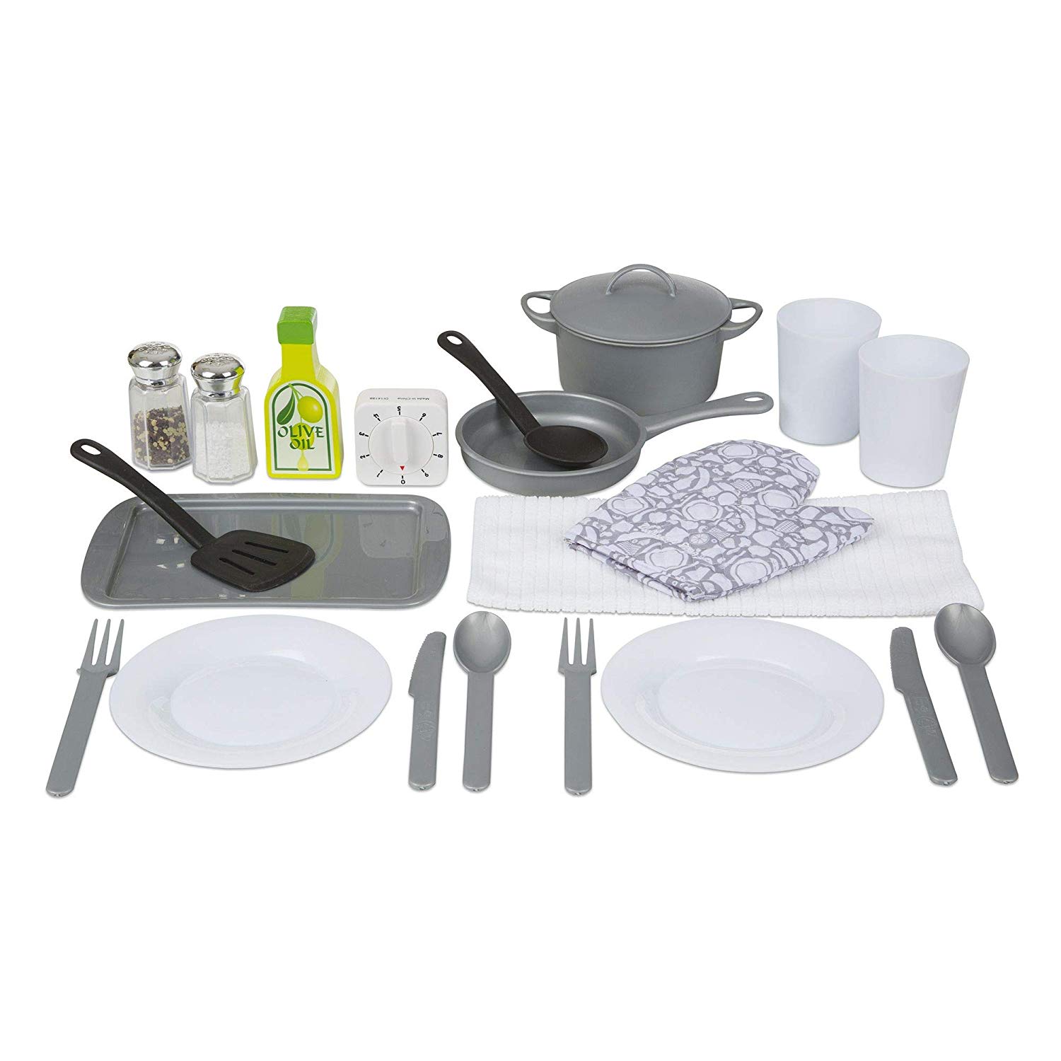 Melissa & Doug 19304 22 Piece Play Kitchen Zube Hörse Tute Supplies, Pot Wi