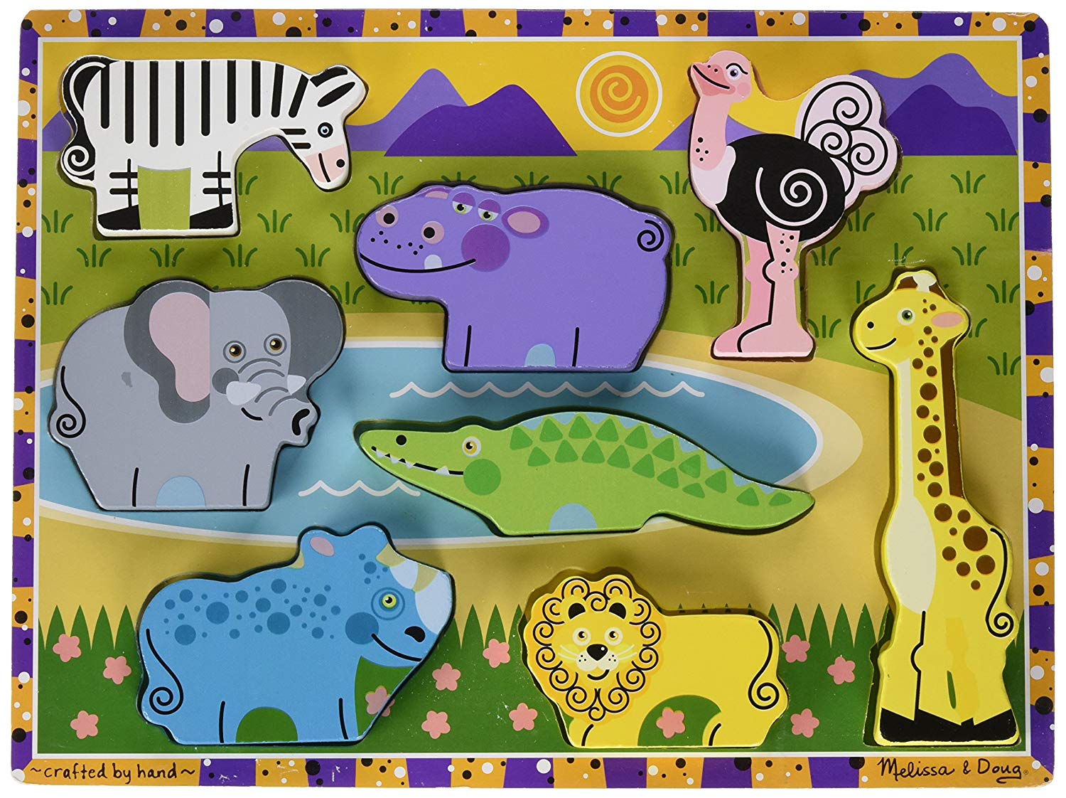 Melissa & Doug Safari Chunky Puzzle (Set Of 3)
