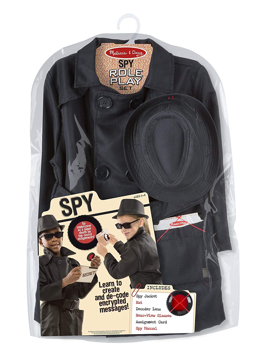 Melissa & Doug Spy 18518 Role Play Costume Set One Size