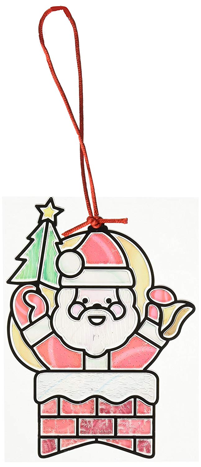 Melissa & Doug Stained Glass Made Easy Santa