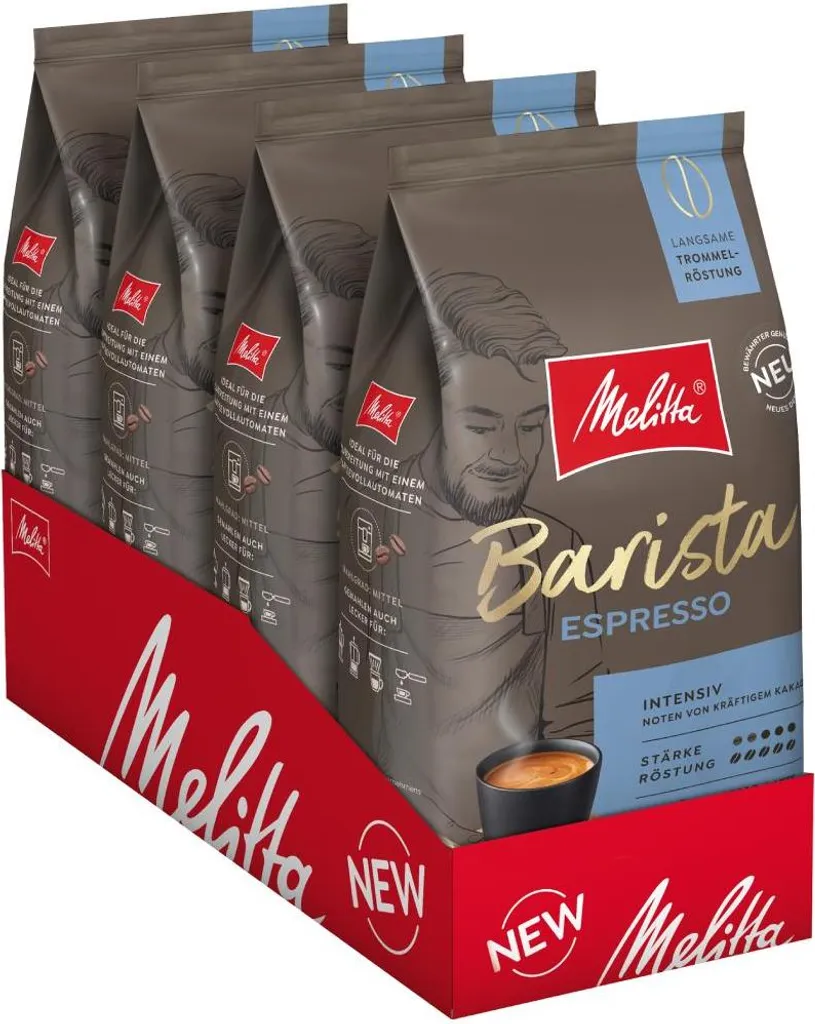 Melitta Barista Espresso, coffee beans, for fully automatic coffee machines, in a set 4000g