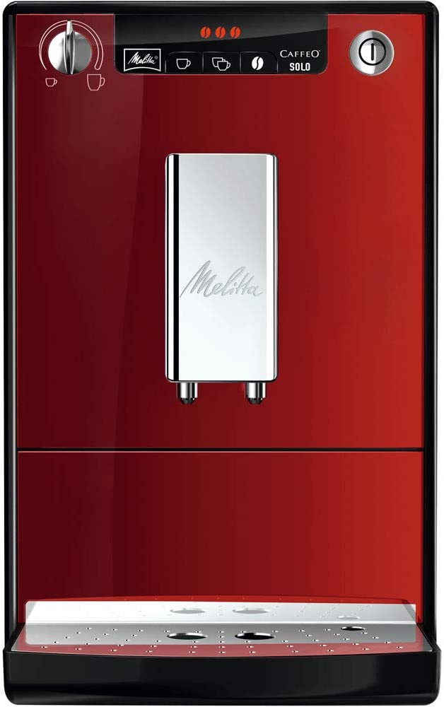 Melitta Caffeo Solo E950 slim fully automatic coffee machine with pre-brewing function 15 bar LED display height-adjustable coffee spout removable brewing unit