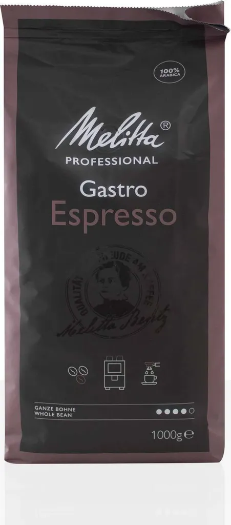 Melitta Gastronomy Espresso 100% Arabica - 8 x 1kg coffee beans
