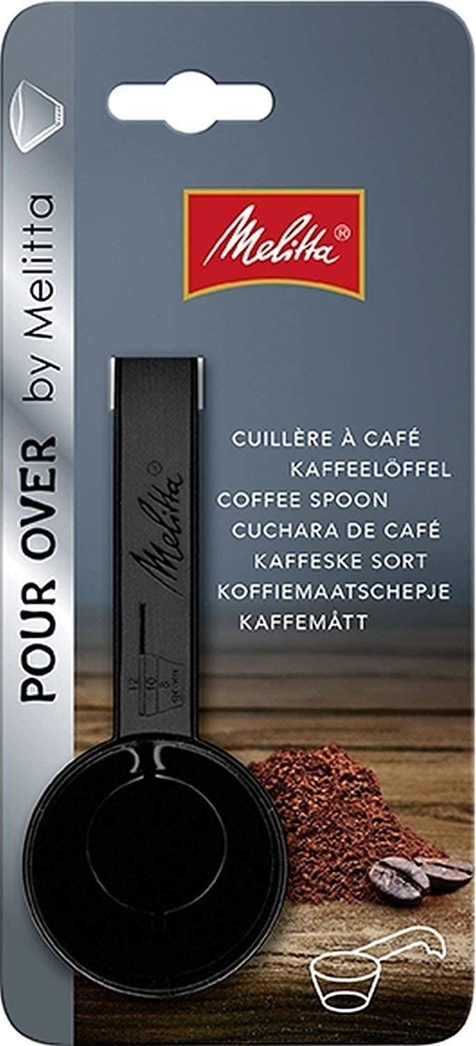 Melitta 217618 Coffee Spoon with Quantity Markings for 8, 10 or 12 g Plastic Black