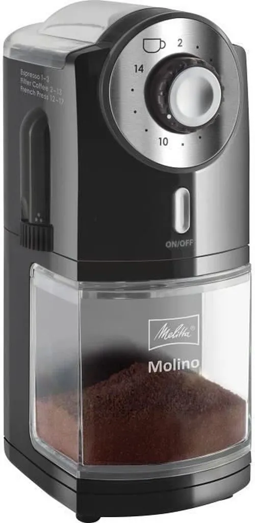 Melitta "MOLINO" electric coffee grinder, black