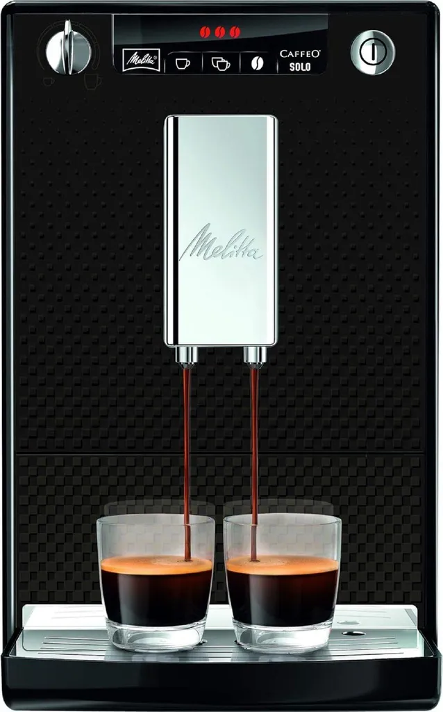 Melitta Caffeo Solo fully automatic coffee machine with pre-brewing function, 15 bar, LED display, coffee maker, cafe machine