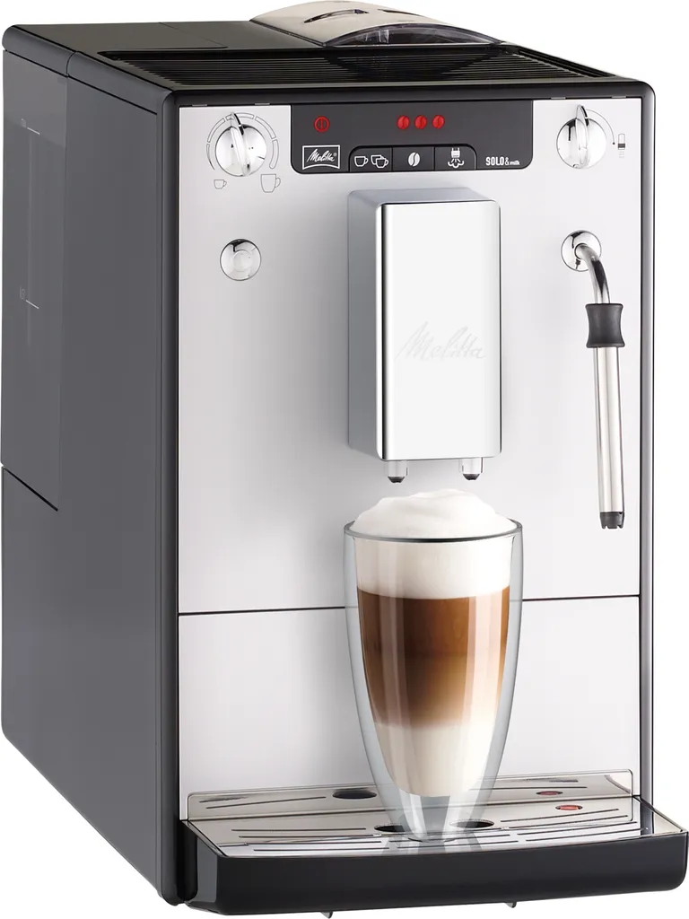 MELITTA Fully Automatic Coffee Machine Caffeo Solo & Milk E953-202 Black-Silver