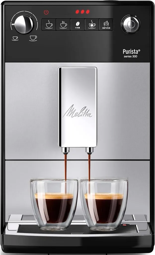 Melitta Purista F 230-101 fully automatic coffee machine with whisper-quiet conical grinder, coffee maker, cafe machine, coffee machine