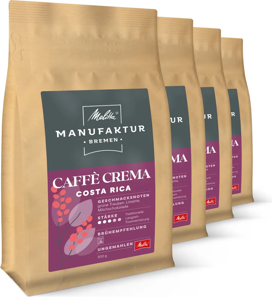Melitta Manufaktur-Kaffee Caffè Crema Costa Rica Specialty Coffee, in beans 2000g