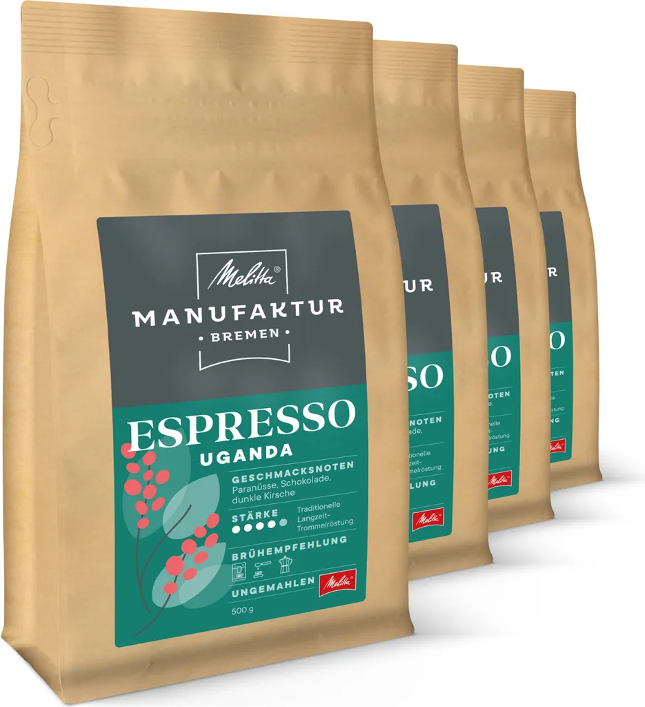 Melitta Manufaktur-Kaffee Espresso Uganda specialty coffee, coffee beans