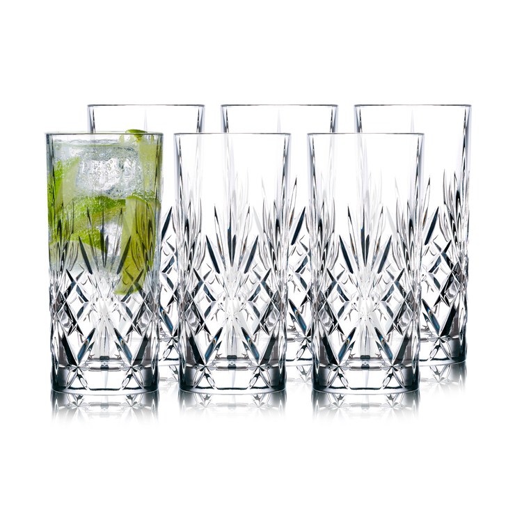 Lyngby Glas Melodia highball glass 36 cl pack of 6
