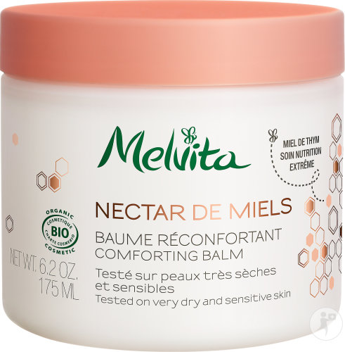 Melvita Soothing Organic Honey Body Balm Dry And Sensitive Skin Pot 175ml