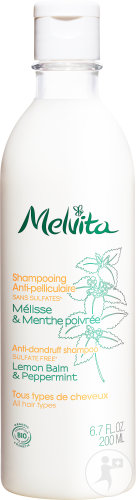Melvita organic anti-dandruff shampoo bottle 200ml