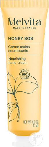 Melvita Honey SOS Nourishing Hand Cream Organic Tube 30ml