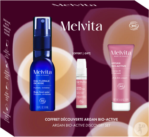 Melvita Mini Suitcase Argan Bio Active Christmas 2024 3 products