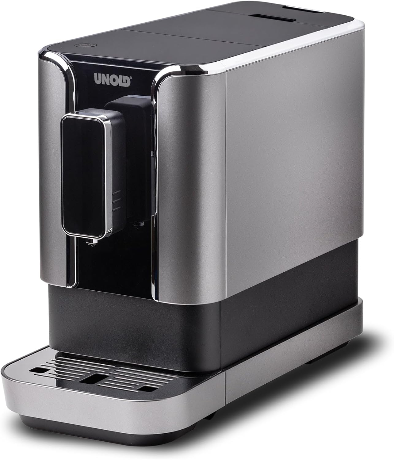 Unold Luca 28835 Fully Automatic Coffee Machine, Hot Water Function for Various Tea, Individual Programming of Cup Sizes, 1.2 L, Tank Descaling Program, Press of a Button