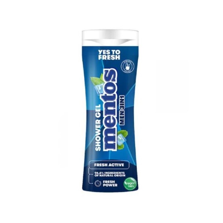 Mentos 3-in-1 Shower GelMen Fresh Active 300 ml