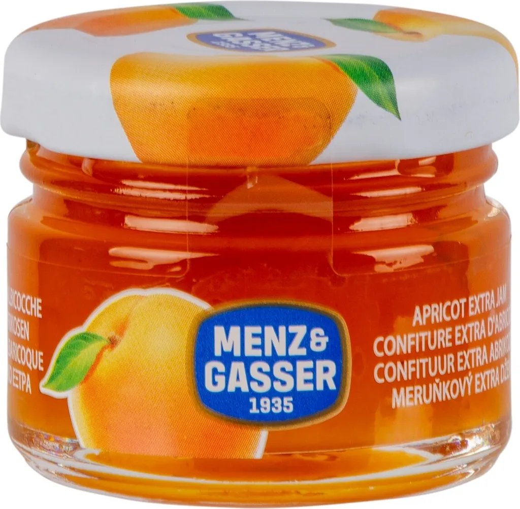 Menz&Gasser Extra Apricot Jam 48 pieces x 28 grams