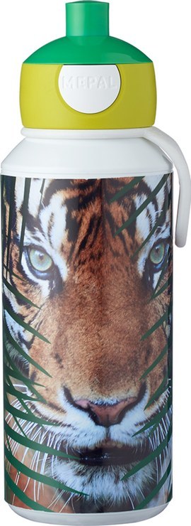 MEPAL Pop-up Drinking Bottle Campus Animal Planet Tiger, 400 ml