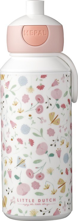 MEPAL Pop-up Drinking Bottle Campus Flowers & Butterflies, 400 ml
