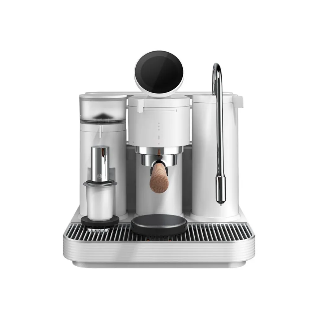 Meraki Espresso Machine with Grinder – White
