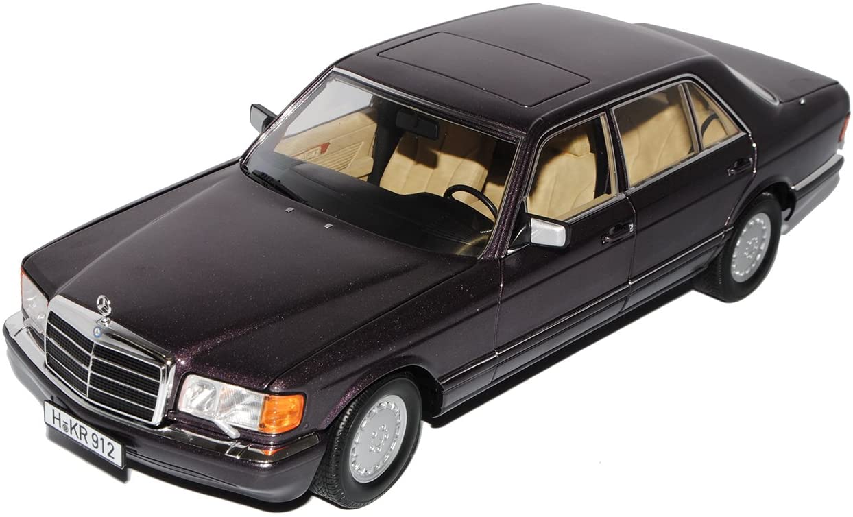 Norev Mercedes-Benz 560 Sel S-Class Gray Purple Metallic W126 1979-1991 1/18 Nore