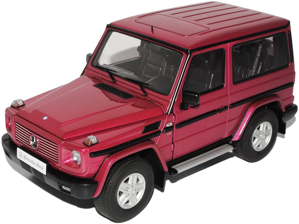 Mercedes-Benz G-Class G500 Red 3 Door 1998 W463 76113 1/18 Autoart Model Ca